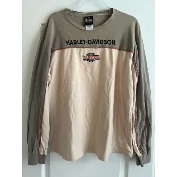 Harley Davidson Ridge Runner Chattanooga TN 2 color Long Sleeve Shirt Size XL - Picture 1 of 6